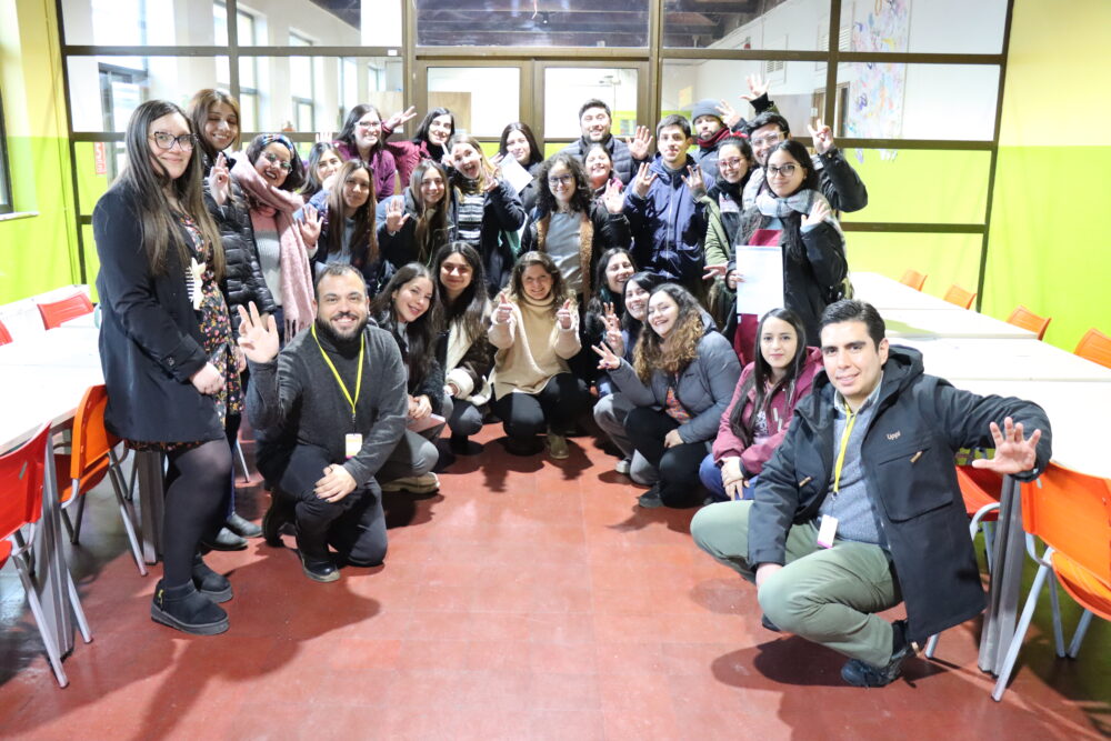 Taller del encuentro realizado en la Escuela Grupo Escolar de la comuna de Puerto Varas.